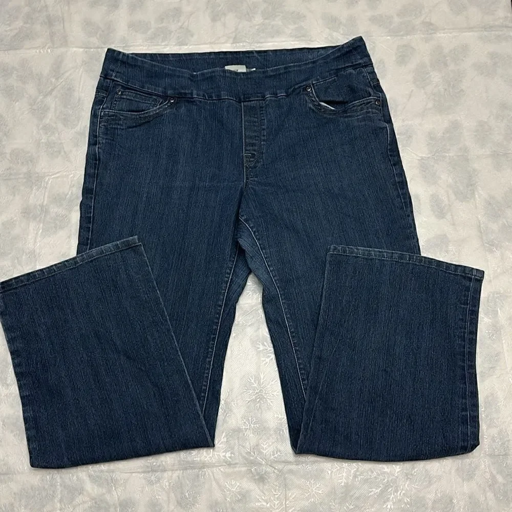 Blueberry women’s denim jeans with elastic waist size 16W